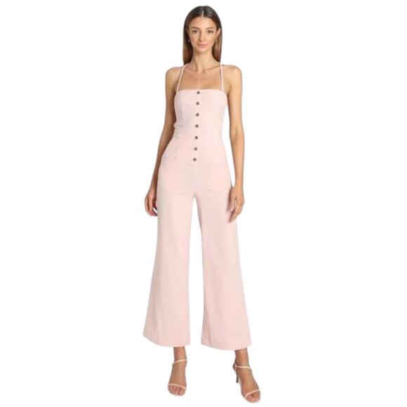 Showpo. Make Me Yours Jumpsuit - Natural - US 4 - Picture 2 of 15